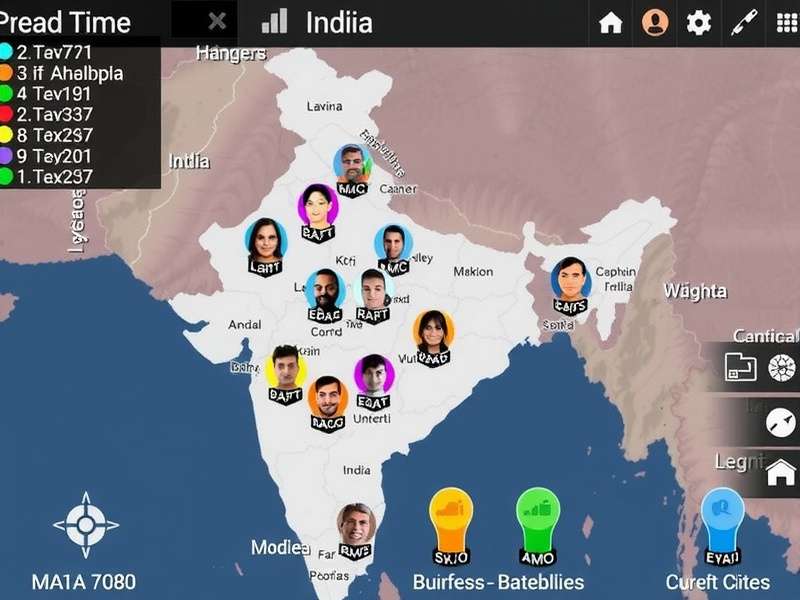 Coop Dynamo India player distribution map
